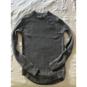Lululemon Passage Women's Size 6 Sweater‎ Heather Grey Chunky Knit Oversized